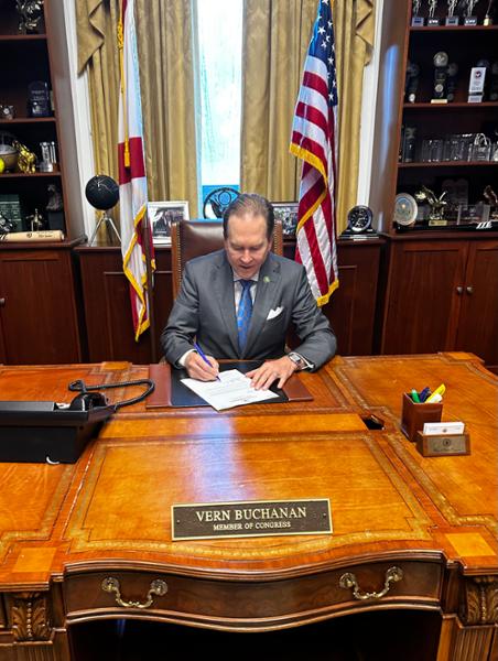 With Potential Shutdown Looming, Buchanan Announces He Will Refuse to Accept Congressional Salary, Donate Money to Charity
