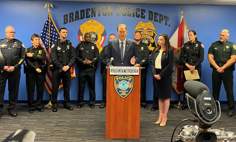 Attorney General Moody Endorses Buchanan Bill to Punish Cop Killers